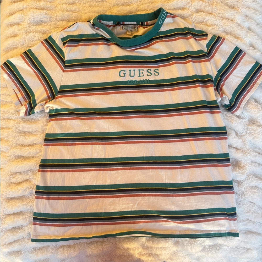 Vintage Men’s Guess Multicolor Striped Tee